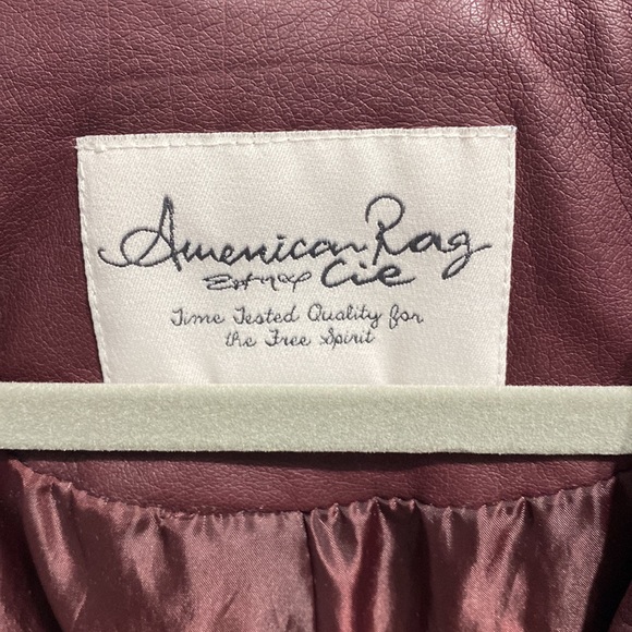 American Rag vegan leather jacket. - Picture 2 of 4